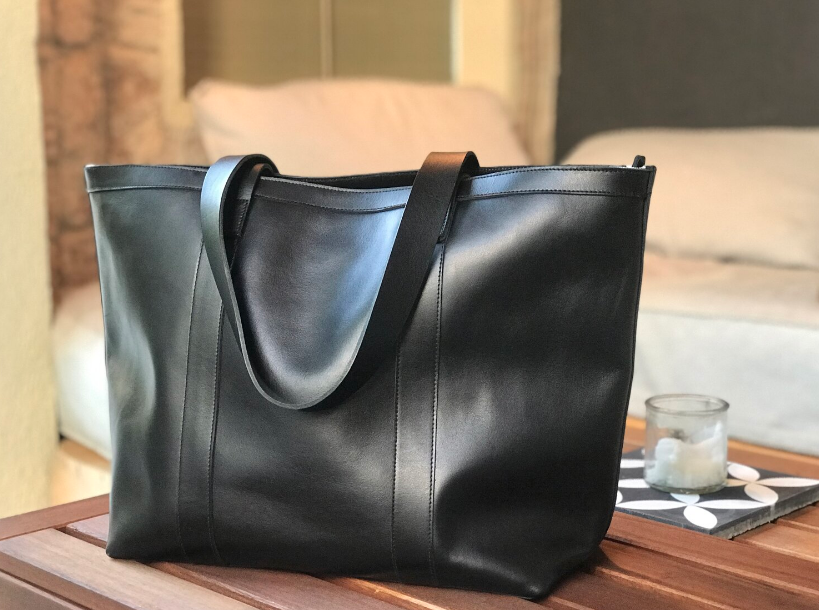 buy black leather bag